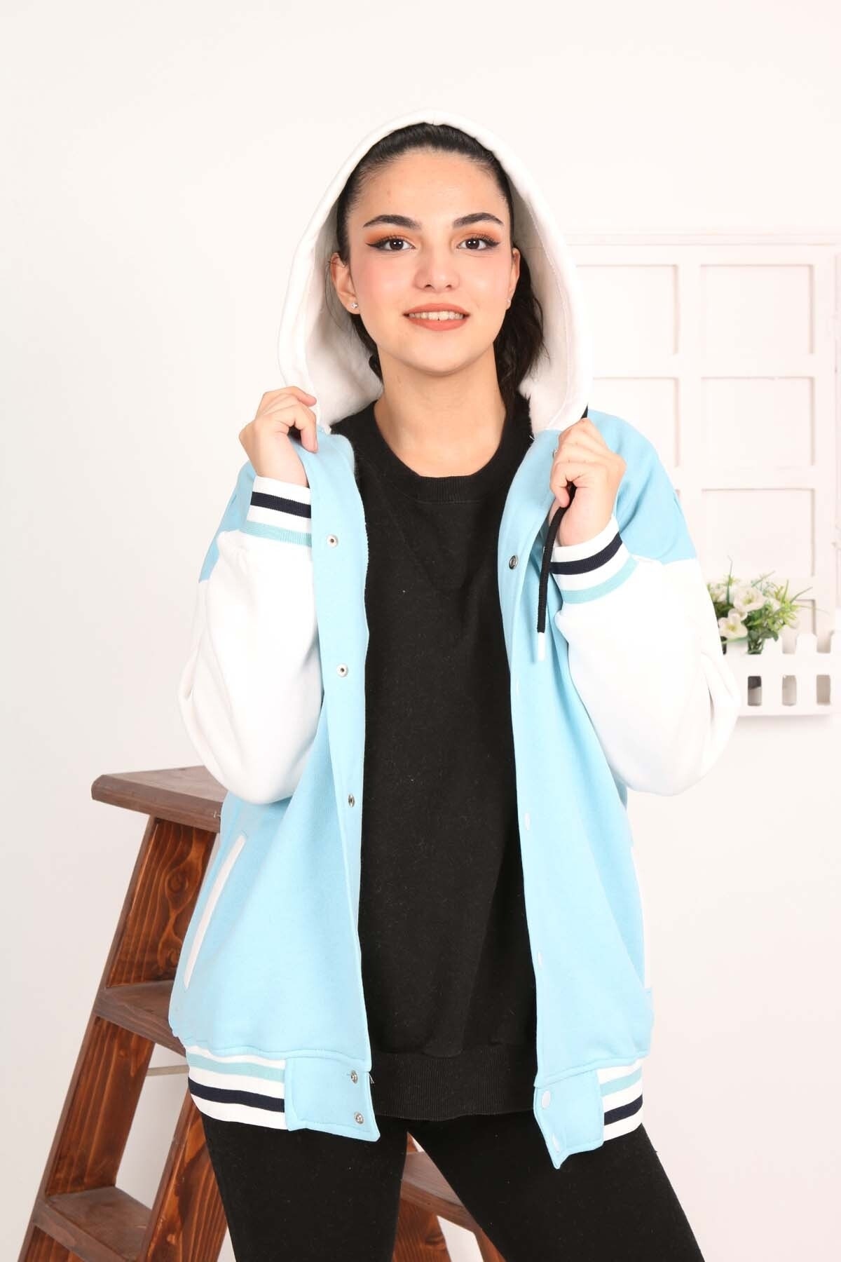 Hooded College Cardigan