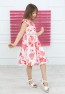Jacquard-Kleid mit Rosenmuster