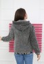 Kız Çocuk Antrasit Peluş Sweatshirt
