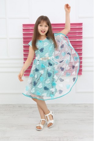 فستان قلب دانتيل نسائي