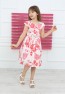 Jacquard-Kleid mit Rosenmuster
