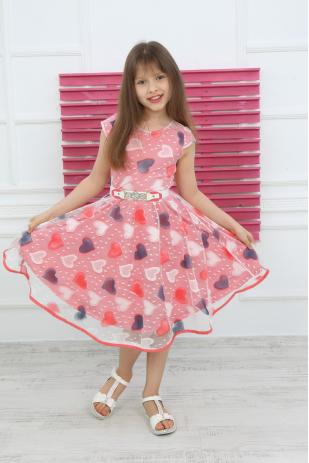 Mädchen-Spitzenherzkleid