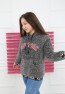 Kız Çocuk Antrasit Peluş Sweatshirt