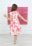 Jacquard-Kleid mit Rosenmuster