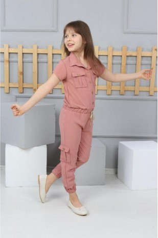 Kids Düğmeli Tulum