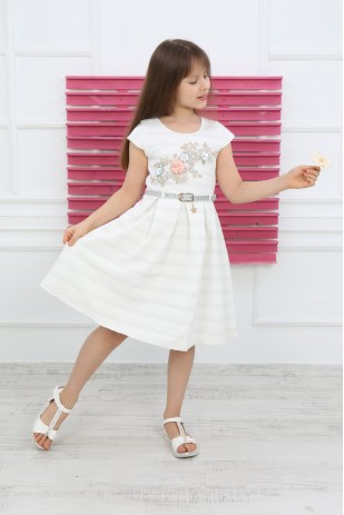 Silber gestreiftes Kleid