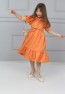 Kleid mit Seilgürtel, Vorder- und Manschettenknöpfen