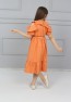Kleid mit Seilgürtel, Vorder- und Manschettenknöpfen