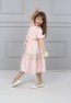 Girls Pink Full-length Buttoned Dress
