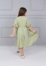 Geknöpftes Kleid mit Rüschenärmeln