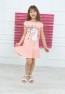 Rosa Rock-Plisseekleid für Mädchen