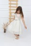 Cremefarbenes Rock-Stone-Kleid für Damen
