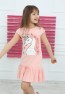 Rosa Rock-Plisseekleid für Mädchen