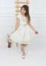 Cremefarbenes Rock-Stone-Kleid für Damen