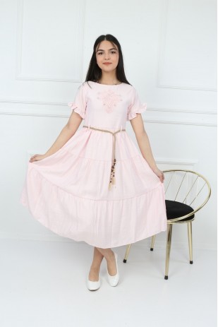 Платье для мальчика-официанта с веревочным поясом