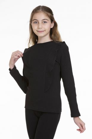 بادي بأكمام طويلة مكشكشة