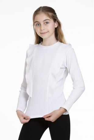 بادي بأكمام طويلة مكشكشة