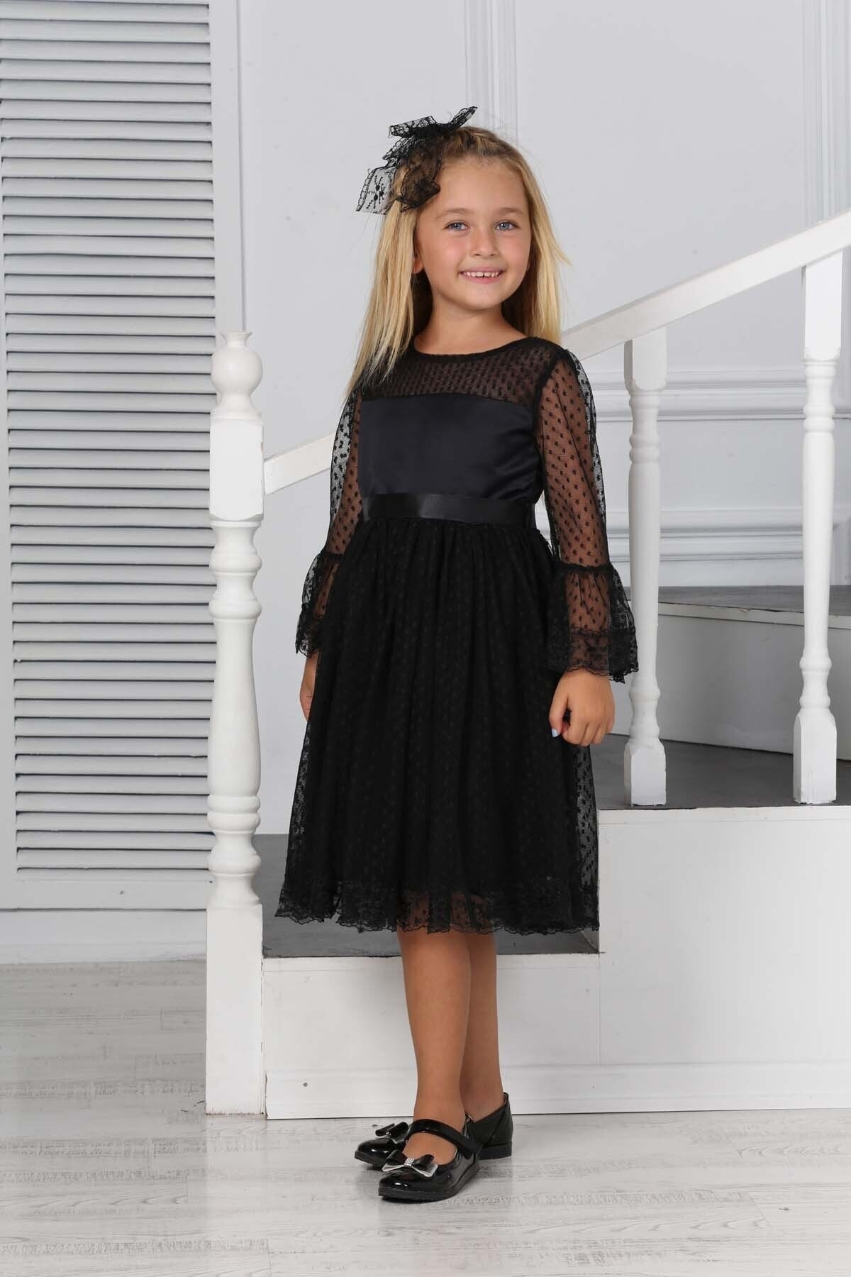 LACE BUCKLE BELTED PRINCESS CLIPPED DRESS