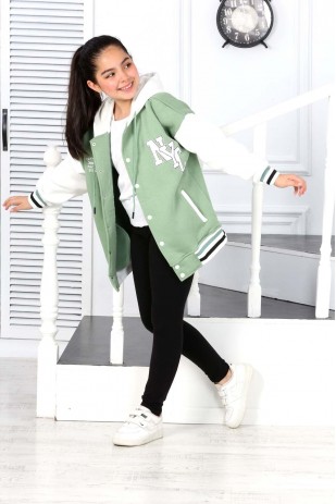 КОЛЛЕДЖНЫЙ КАРДИГАН С КАПЮШОНОМ