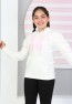 İKİ İPLİK ŞARDANSUZ TAVŞAN BASKILI KAPŞONLU CEPLİ SWEATSHİRT