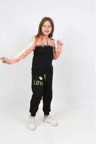 I&k Şımarık Детский спортивный костюм для девочек на молнии с капюшоном