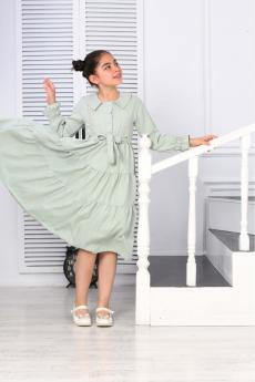 İNCİ DÜĞMELİ BURODE APLİKELİ KUŞAKLI GARSON BOY ELBİSE